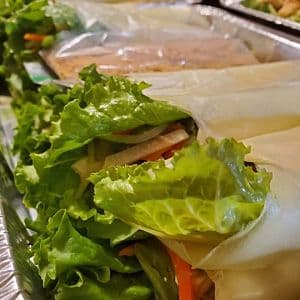 Fresh lettuce wraps